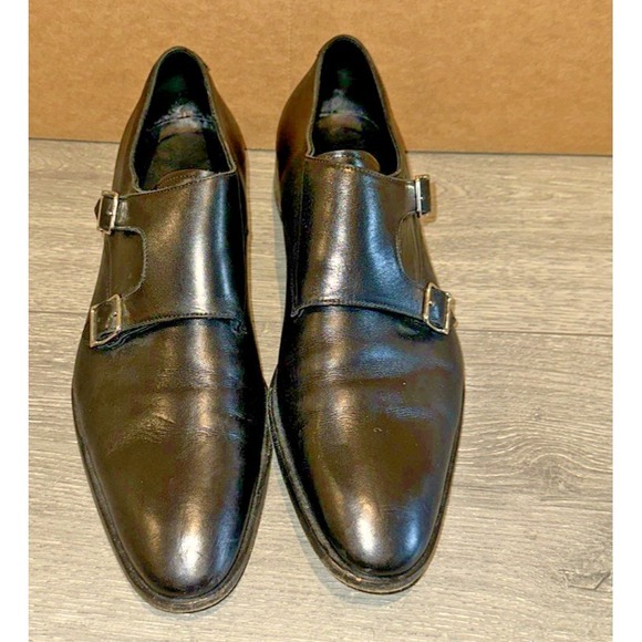 Ralph Lauren Collection Size 9.5D Gavrie Monk Strap Dress Shoes‎ Black Leather main image 7